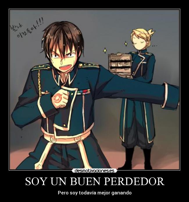 carteles roy mustang riza hawkeye full metal alchemist anime desmotivaciones