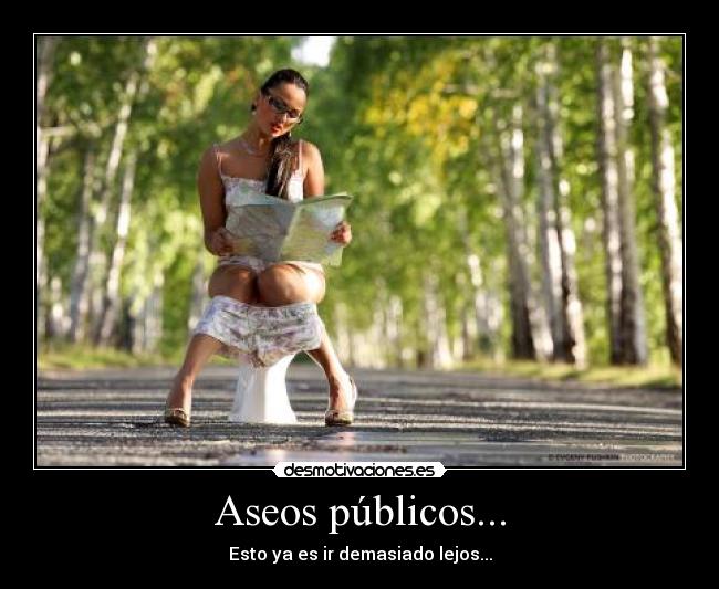 Aseos públicos... - Esto ya es ir demasiado lejos...