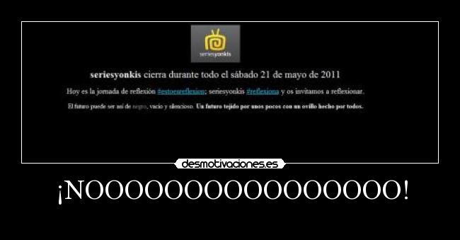 ¡NOOOOOOOOOOOOOOOO! - 