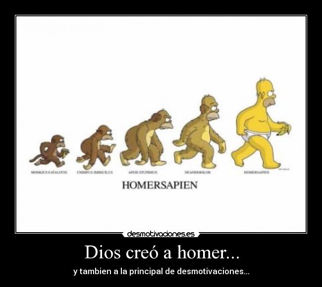 Dios creó a homer... - 