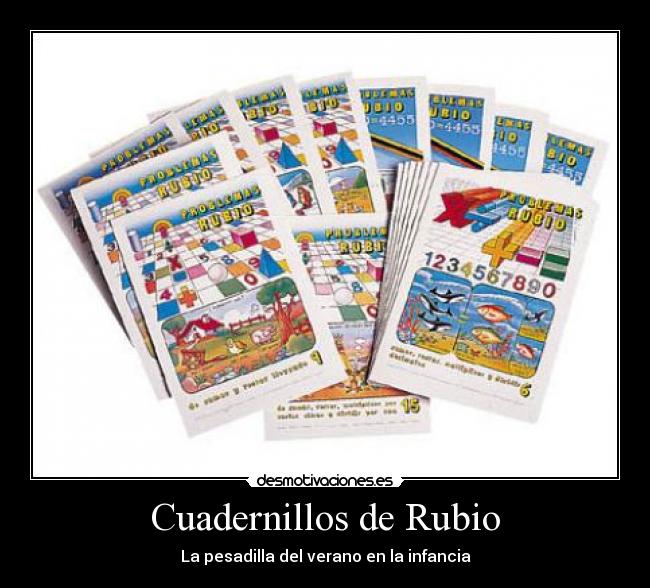 Cuadernillos de Rubio - 