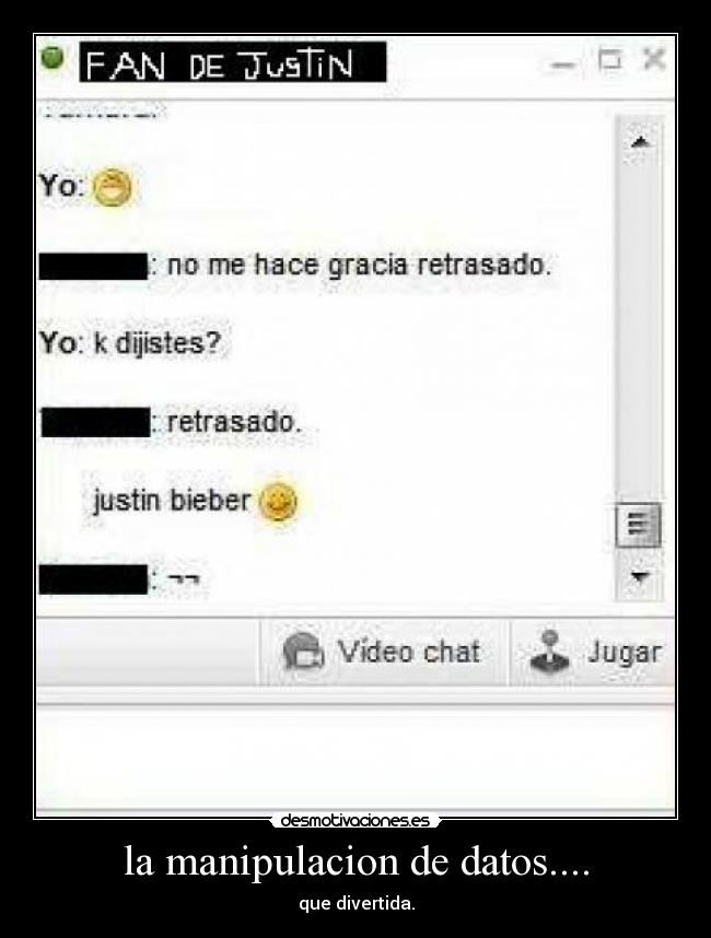 la manipulacion de datos.... - que divertida.