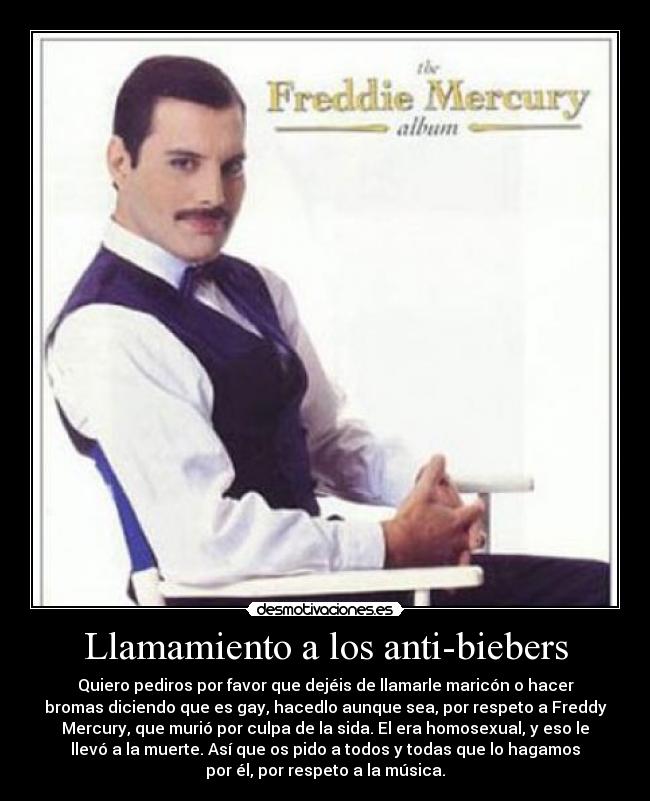 Llamamiento a los anti-biebers -