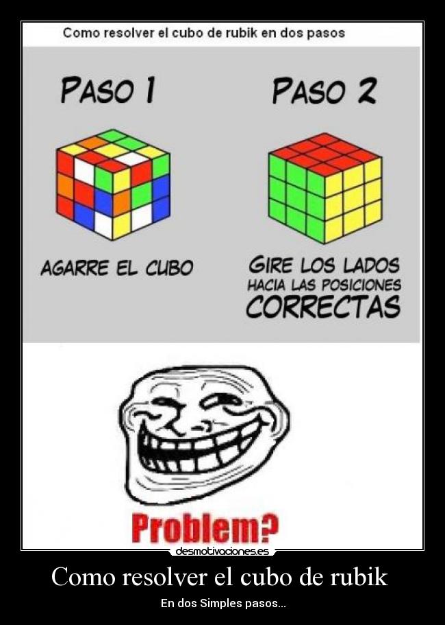 Como resolver el cubo de rubik - En dos Simples pasos...