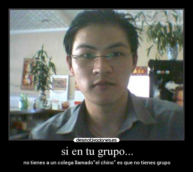 carteles chino grupo colega desmotivaciones