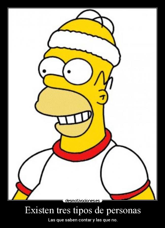 Existen tres tipos de personas -