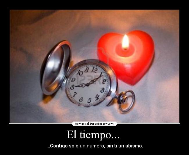 El tiempo... -