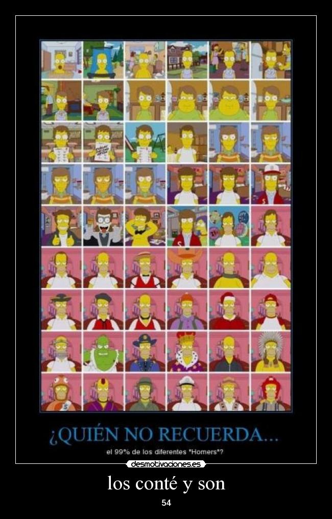 los conté y son - 