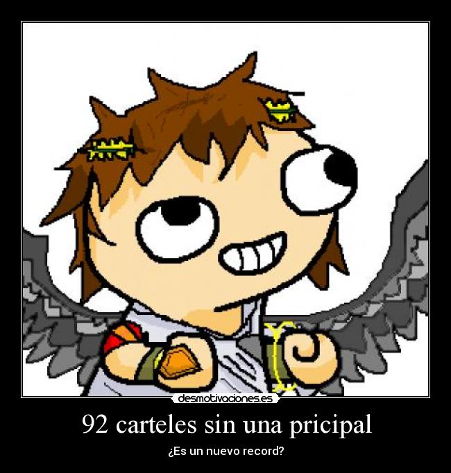 92 carteles sin una pricipal - ¿Es un nuevo record?