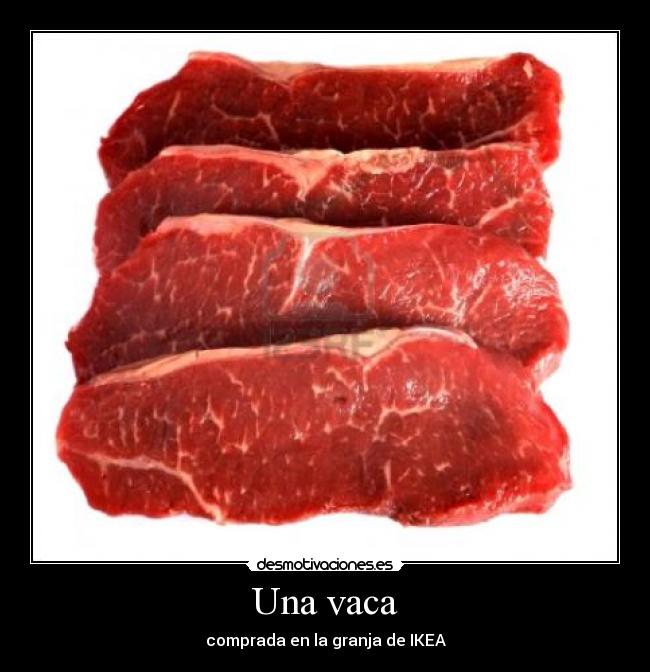 Una vaca - comprada en la granja de IKEA