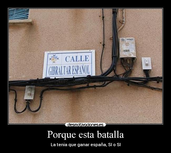 Porque esta batalla -