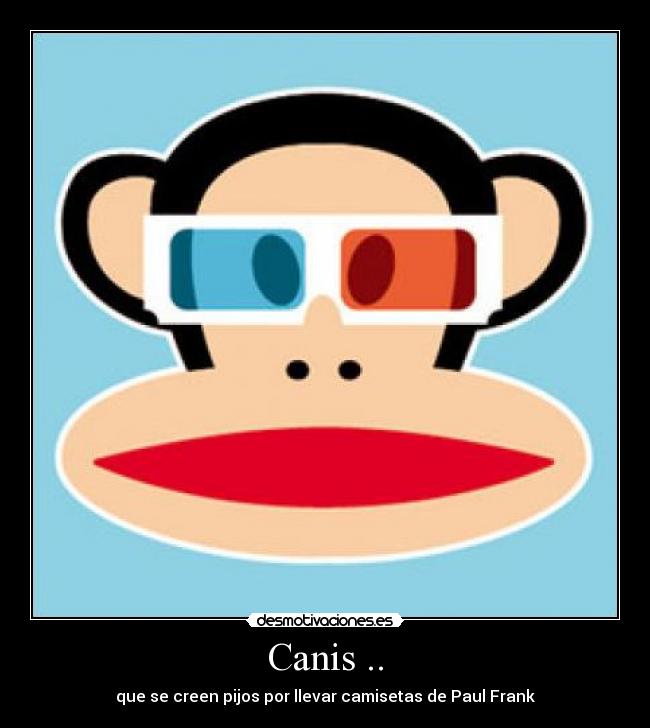Canis .. - que se creen pijos por llevar camisetas de Paul Frank