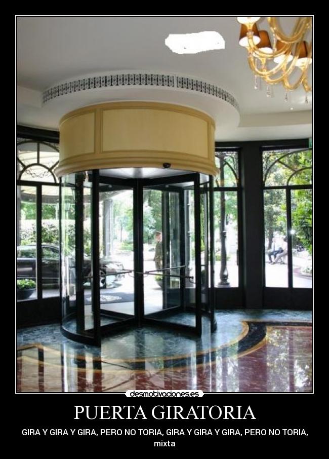 PUERTA GIRATORIA -