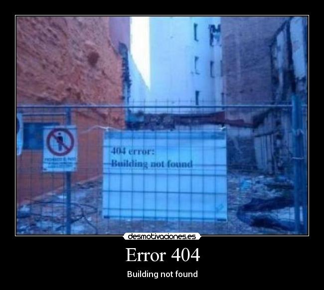 carteles error 404 desmotivaciones
