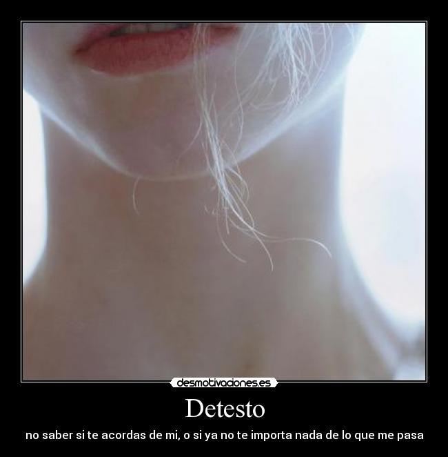 Detesto -
