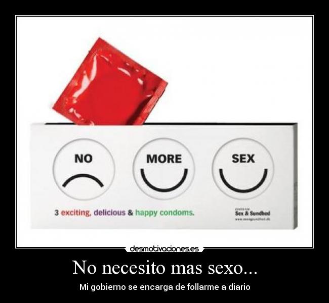 No necesito mas sexo... - 