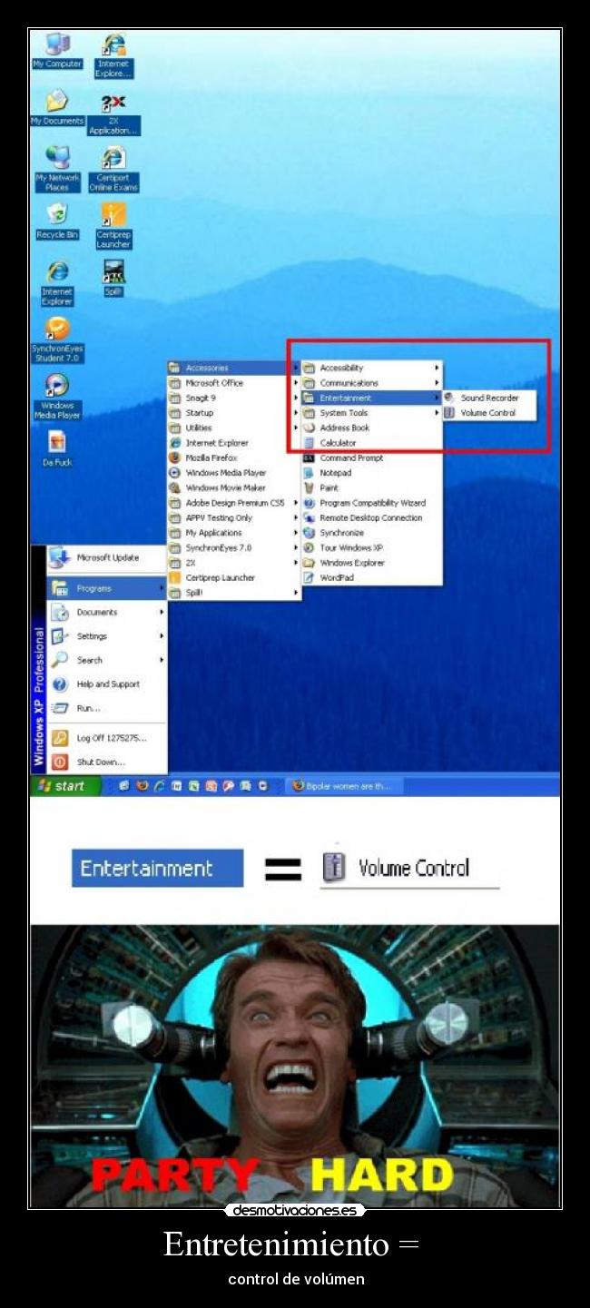 Entretenimiento =  - control de volúmen