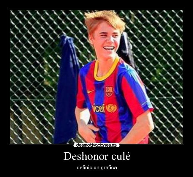 Deshonor culé - definicion grafica