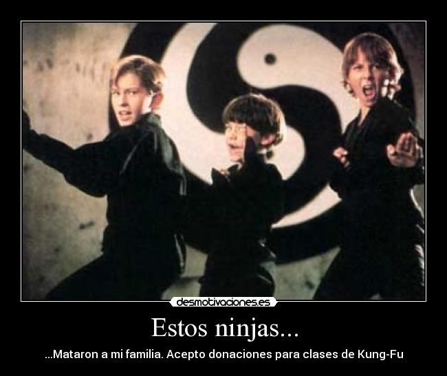 carteles ninjas desmotivaciones