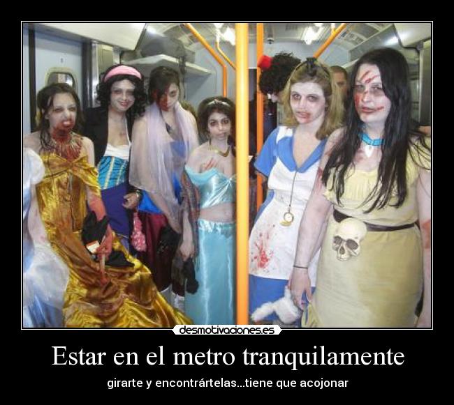 Estar en el metro tranquilamente -