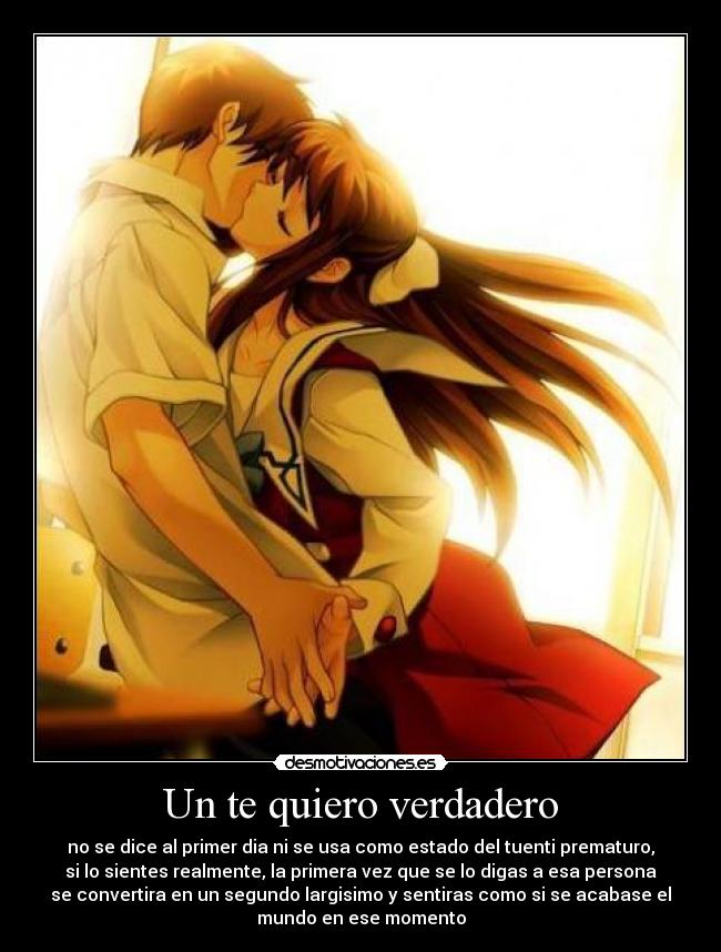 Un te quiero verdadero -
