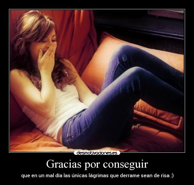 Gracias por conseguir -