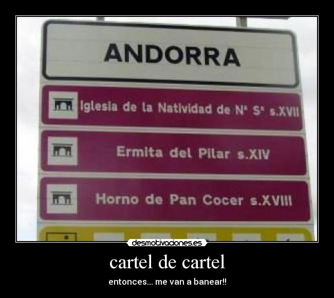 cartel de cartel - entonces... me van a banear!!