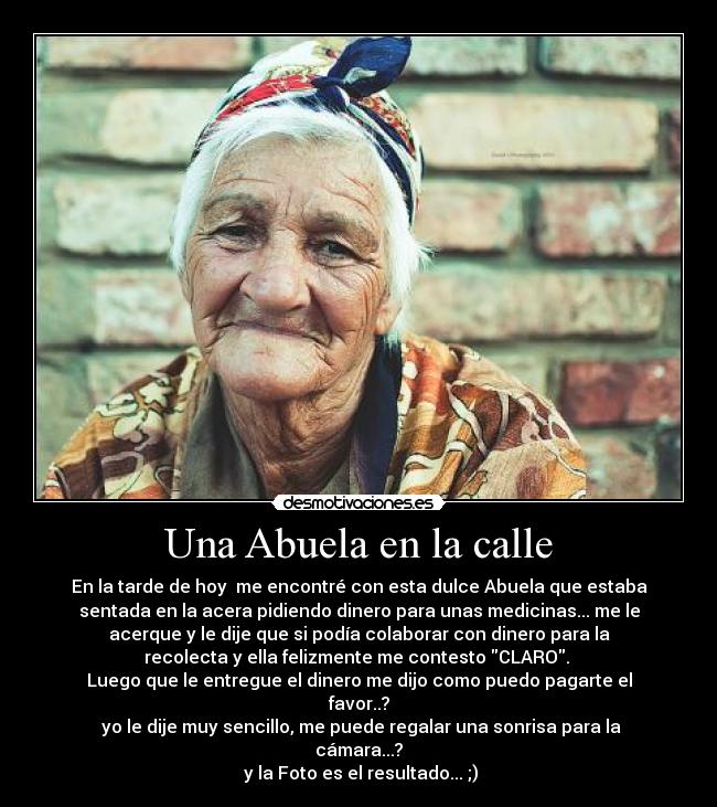 Una Abuela en la calle -