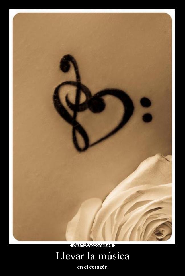 Llevar la música - en el corazón.