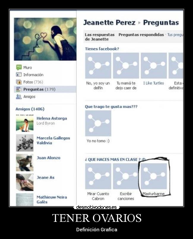 TENER OVARIOS - Definición Grafica