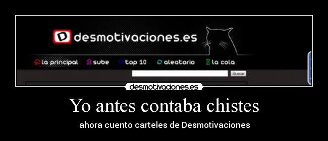 Yo antes contaba chistes -