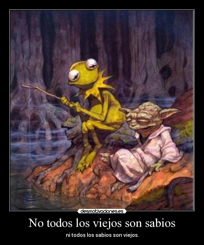 No todos los viejos son sabios - ni todos los sabios son viejos.