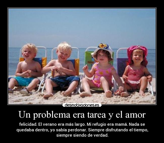 Un problema era tarea y el amor - 