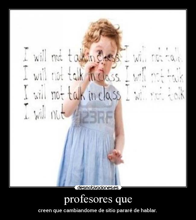 profesores que -