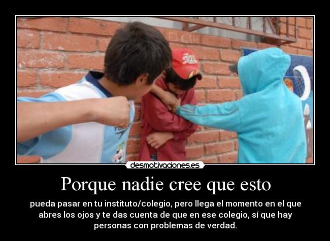 Porque nadie cree que esto - 