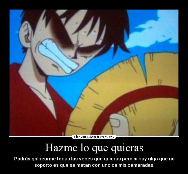 carteles luffy desmotivaciones