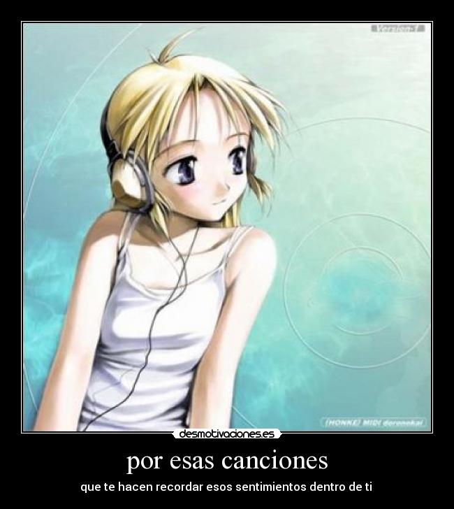 por esas canciones -