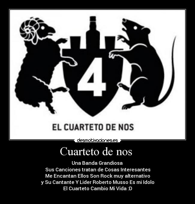 carteles cuarteto nos desmotivaciones