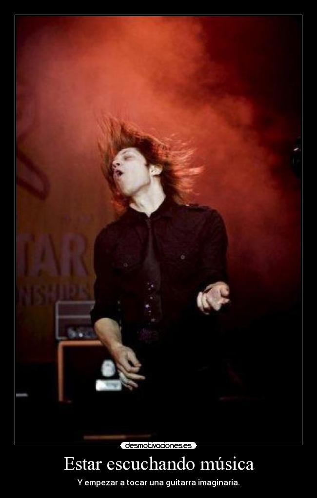 Estar escuchando música -