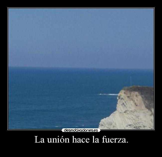 La unión hace la fuerza. -