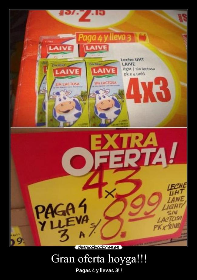Gran oferta hoyga!!! - Pagas 4 y llevas 3!!!