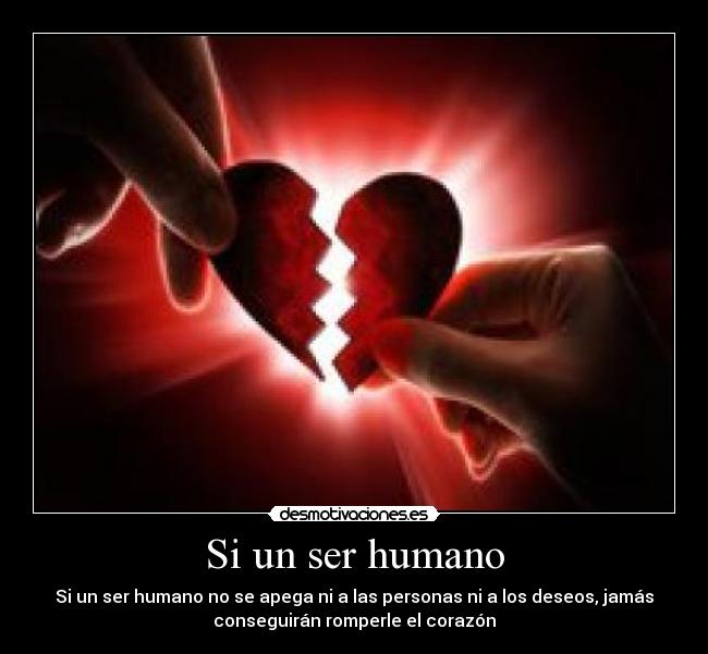 Si un ser humano -