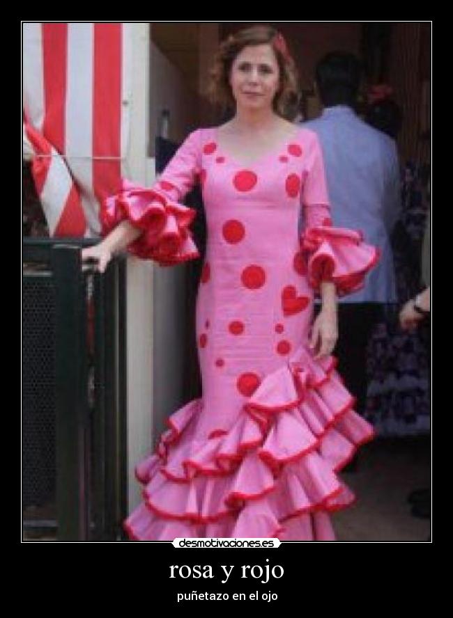 rosa y rojo -