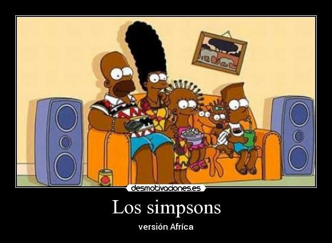 Los simpsons - versión Afríca