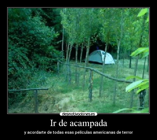 Ir de acampada - 