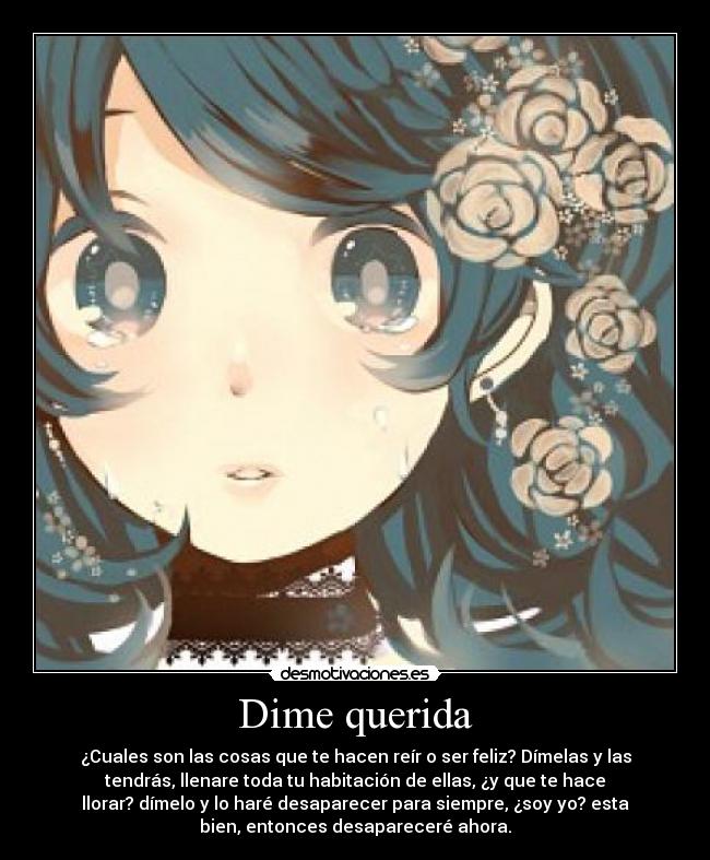 Dime querida -