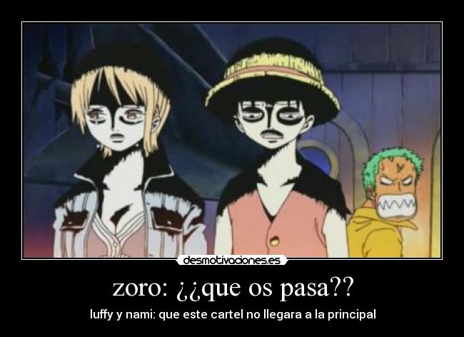 zoro: ¿¿que os pasa?? - 
