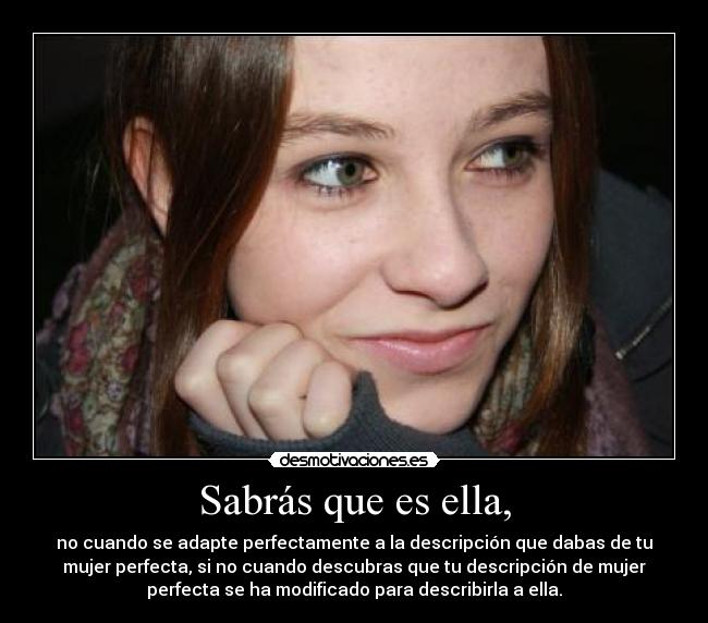 Sabrás que es ella, - 