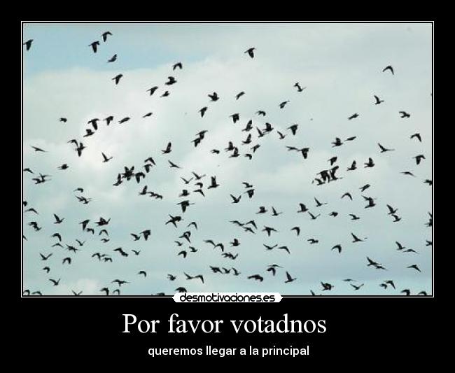 Por favor votadnos -