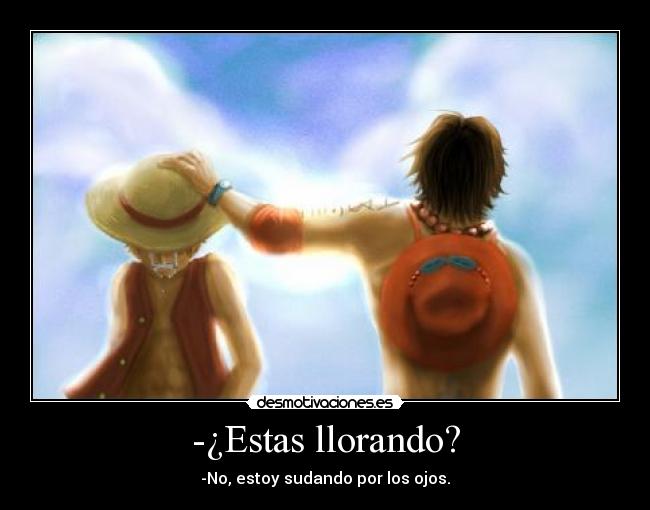 -¿Estas llorando? -